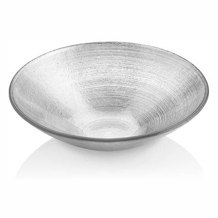 Zodiaco Silver Leaf Bowl 25cm
