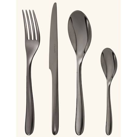 L'Ame de Christofle Black 56 Piece Cutlery Set