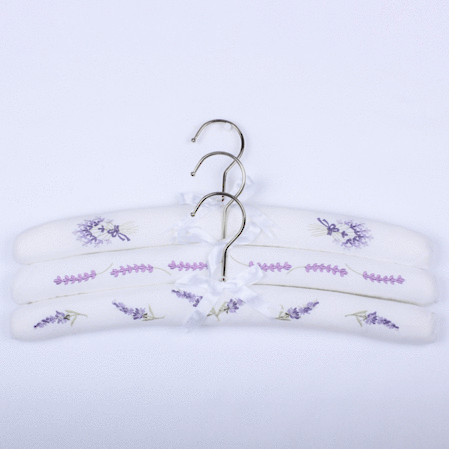 Lavender Coat Hangers Set of 3