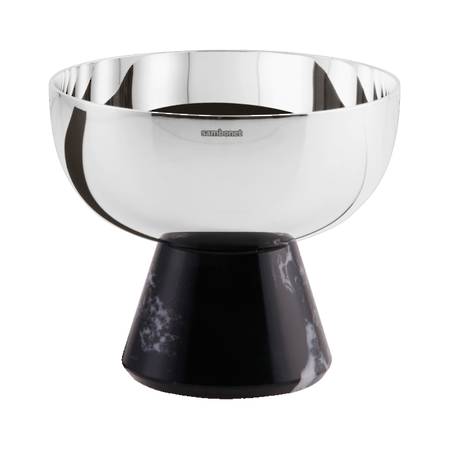 Madame Cup with Foot 11cm Black Marble