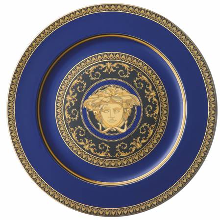 Medusa Blue Service Plate