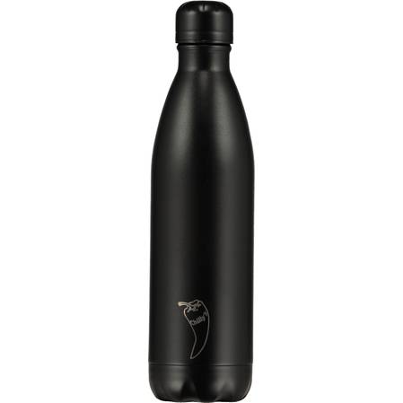 Chilly's Insulated Bottle Black on Black 750ml