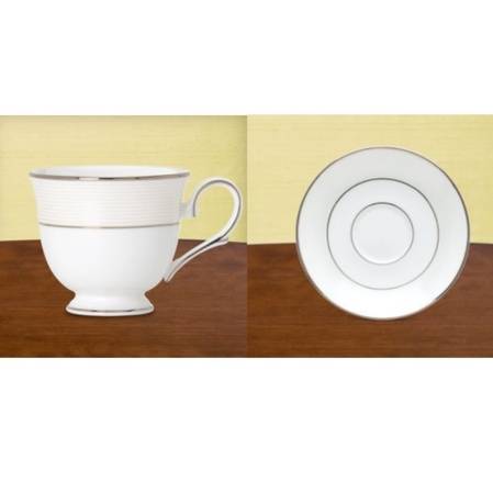 Opal Innocence Stripe Cup & Saucer