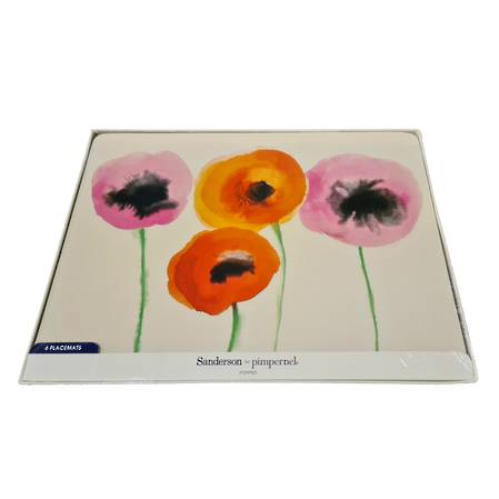 Pimpernel Poppies Placemat Set of 6