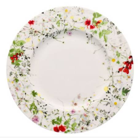 Fleurs Sauvages Rimmed Lunch Plate
