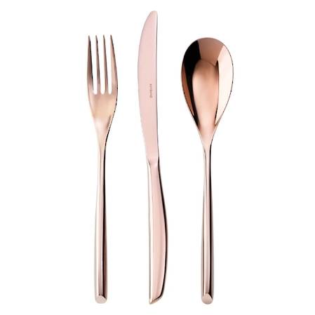 Bamboo PVD Copper 58 Piece Cutlery Set
