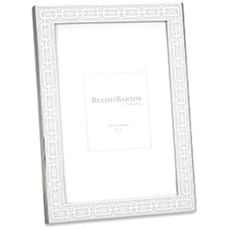 Silver Link White Photoframe