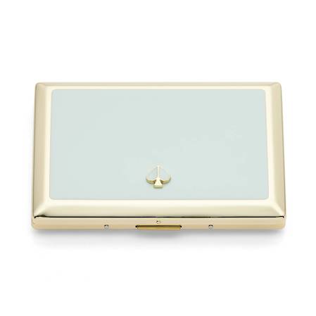 spade street aqua card holder