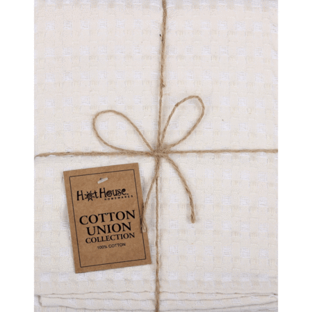 Natural Cotton Union 2 Pack of Tea Towels