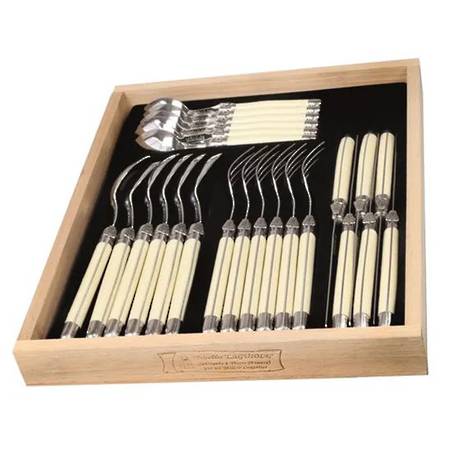 Verdier 24 Piece Cutlery Set Ivory
