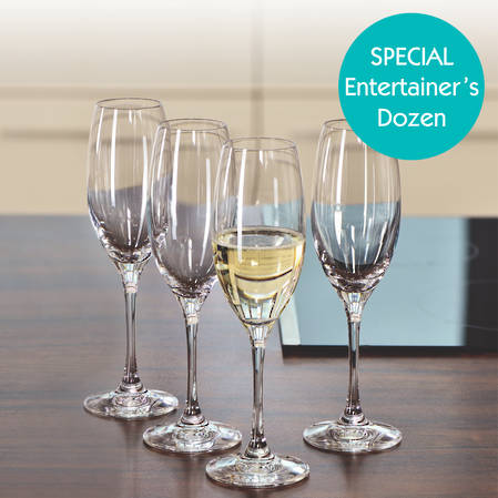 Entertainers Vino Grande Champagne Flute Set