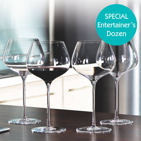 Entertainers Willsberger Anniversary Burgundy Glass Set