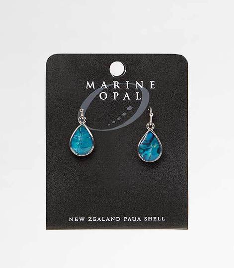 MOE61 - Marine Opal Small Tear Drop Earrings
