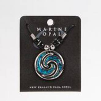 MOP113 Marine Opal Cord Necklace - Koru