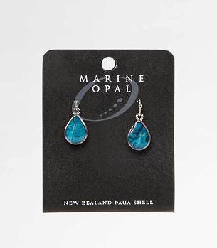 MOE61 - Marine Opal Small Tear Drop Earrings