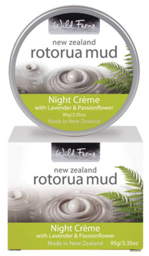 Wild Ferns Rotorua Mud Night Creme with Lavender and Passion Flower