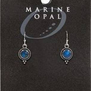 MOE126 - Marine Opal Drop Design Earrings