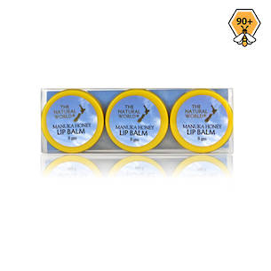 The Natural World Manuka Honey Lip Balm  3 Pack