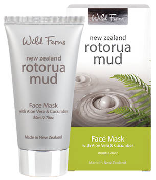 Wild Ferns Rotorua Mud Face Mask  with Aloe Vera & Cucumber