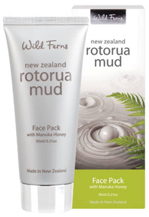 Wild Ferns Rotorua Mud Face Pack with Manuka Honey