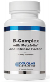 Douglas B-COMPLEX with Metafolin, Methylcobalamin Vitamin B12, and Intrinsic Factor