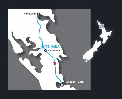 Te Hana Map