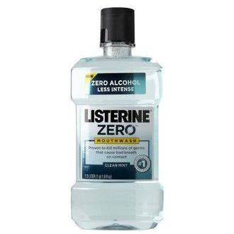 Listerine Zero Clean Mint 1L Antibacterial Mouthwash 