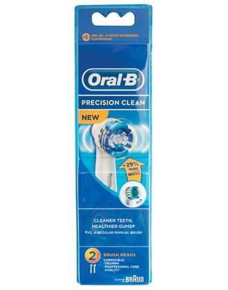Oral-B Precision Clean (Flexisoft) Toothbrush Heads (2 Pack)