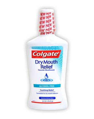 Colgate Dry Mouth Relief Fluoride Mouthwash - Alcohol Free - 473mL