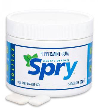 Spry Xylitol Peppermint Chewing Gum