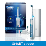 Oral-B Blue and white 7000 SmartSeries Bluetooth Electric Toothbrush with SmartGuide