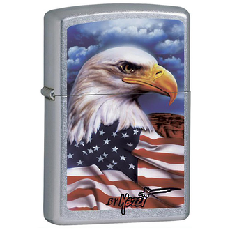 Zippo Mazzi Freedom Watch Windproof Lighter with American Eagle - 24764