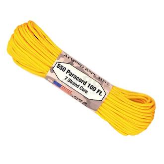 Atwood Rope Manufacturing 550 Paracord Rope, Yellow 25513