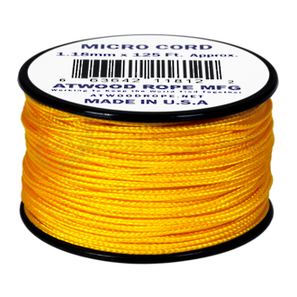 Atwood Rope Manufacturing Micro Cord, 125 ft Roll, Yellow - 11883