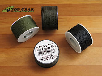 Atwood Rope Manufacturing Nano Cord - Olive Drab, Black or Woodland Camo