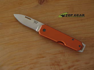 Bear and Son 110OR Slipjoint Pocket Knife, Aluminium Handle, Orange - 110OR
