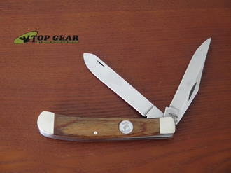 Bear & Son Heritage Walnut Large Trapper Knife, 1095 High Carbon Steel - C254