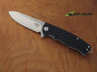 Bestech Grampus Linerlock Knife, D2 Tool Steel, Black G10 Handle, Satin Finish - BG02A