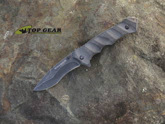 Boker Magnum Shadow Warrior Folding Knife, 440 Series Stainless Steel, G10 Handle - 01YA251