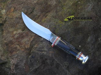 Case Buffalo Hunter Clip-Point Knife, Buffalo Horn Handle - 17915