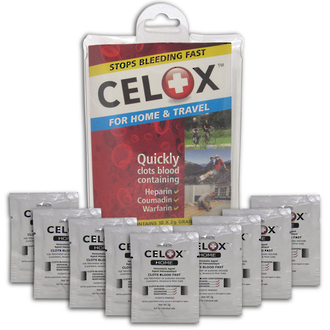 Celox First Aid Blood Clotting Granules - 5-Pack