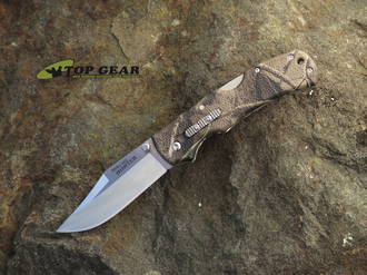 Cold Steel Double Safe Hunter Folding Knife, 8Cr13MoV Stainless Steel, Camo Handle - 23JE