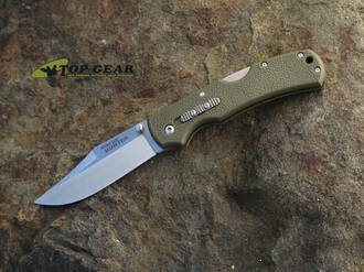 Cold Steel Double Safe Hunter Folding Knife, 8Cr13MoV Stainless Steel, Olive Drab Green Handle - 23JC