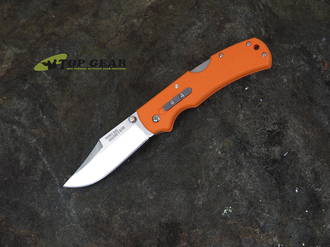 Cold Steel Double Safe Hunter Folding Knife, 8Cr13MoV Stainless Steel, Orange Handle - 23JB