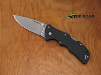 Cold Steel Mini Recon 1 Spear-Point Knife, AUS-10A Stainless Steel, Stone Washed - 27BAS