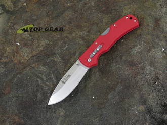 Cold Steel Tim Wells Slock Master Double Safe Hunter Folding Knife, Red Handle - 23JK