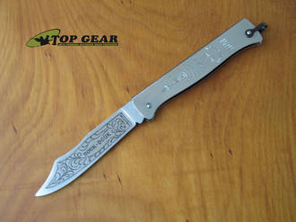 Douk-Douk Folding Carbon Steel Pocket Knife, Silver - 815CH
