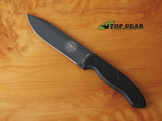 Esee CM6 Fixed Blade Combat Knife, Black Micarta Handle - ESEE-CM-6-TG-B
