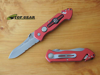 Eickhorn PRT II One-Handed Opening Pocket Rescue Knife with Seat Belt Cutter and Glass Breaker - 102201