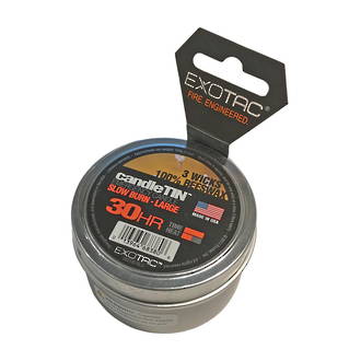 Exotac CandleTin 30 Hour Emergency Heat Survival Candle, Large  - 002120-HOT